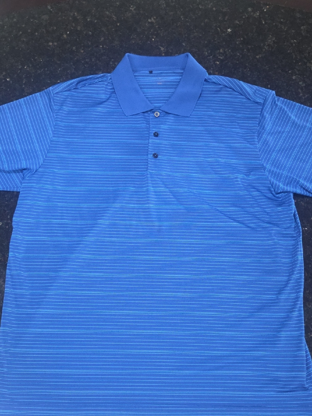 Adidas Men's Blue Striped Performance Polo Shirt.     *won't go lower than $14